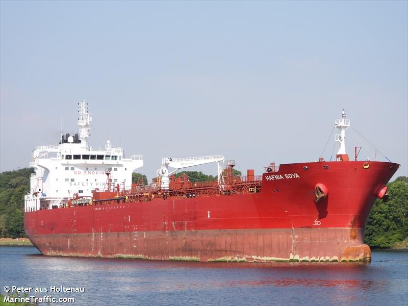 hafnia soya (Chemical/Oil Products Tanker) - IMO 9729271, MMSI 566583000, Call Sign 9V3282 under the flag of Singapore