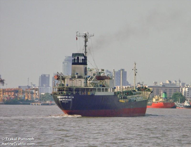 smooth sea (Oil Products Tanker) - IMO 8601630, MMSI 567038700, Call Sign HSB2921 under the flag of Thailand