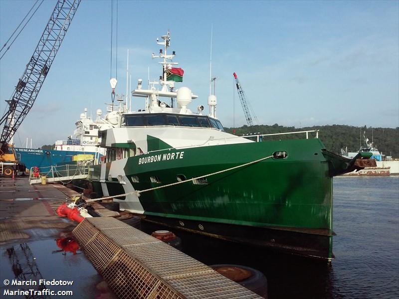 bourbon norte (Offshore Tug/Supply Ship) - IMO 9656955, MMSI 577134000, Call Sign YJTE7 under the flag of Vanuatu