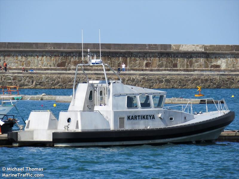 kartikeya (Pleasure craft) - IMO , MMSI 232024622, Call Sign MGEK2 under the flag of United Kingdom (UK)