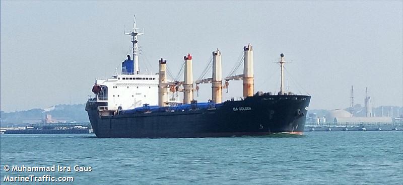 mv.isa golden (Bulk Carrier) - IMO 9116292, MMSI 525201437, Call Sign YDGB2 under the flag of Indonesia