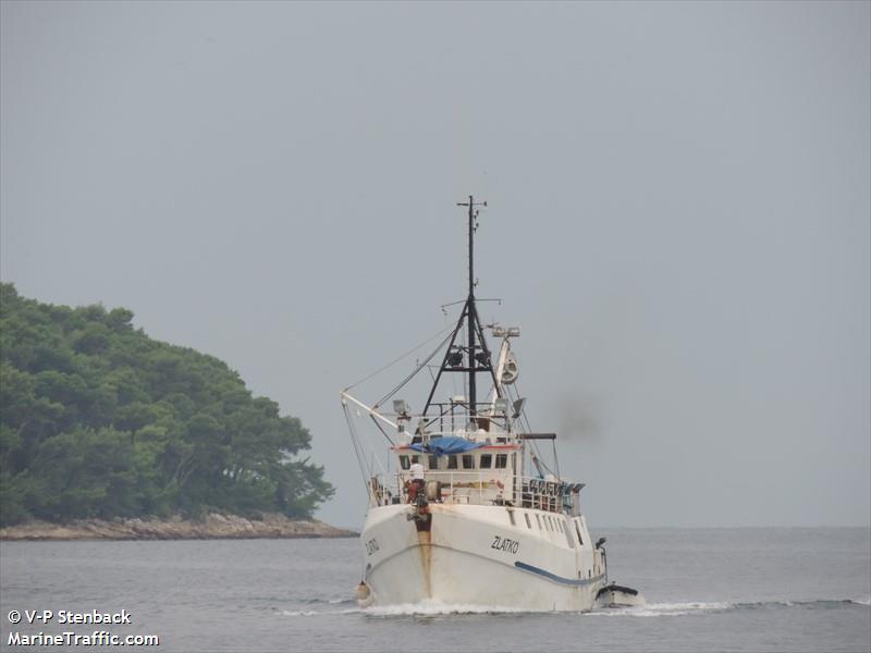 zlatko (Fishing Vessel) - IMO 8215132, MMSI 238471240, Call Sign 9A8811 under the flag of Croatia