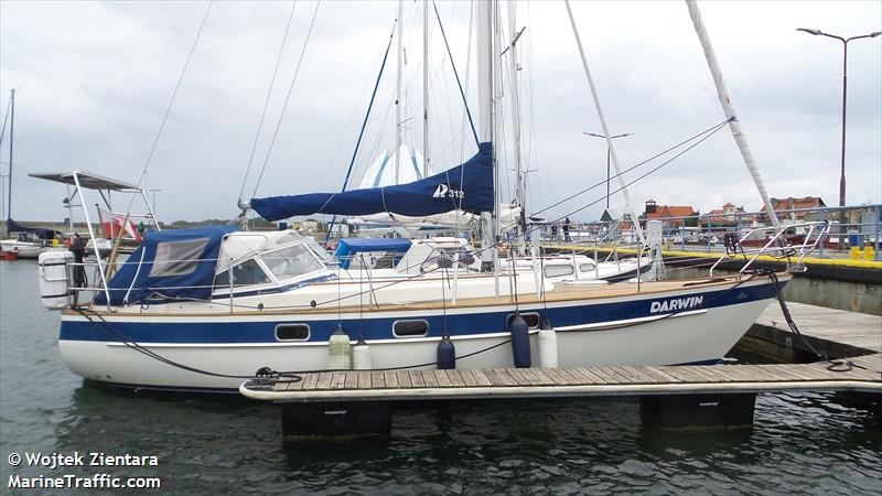 darwin (Sailing vessel) - IMO , MMSI 261000791, Call Sign SPG5144 under the flag of Poland