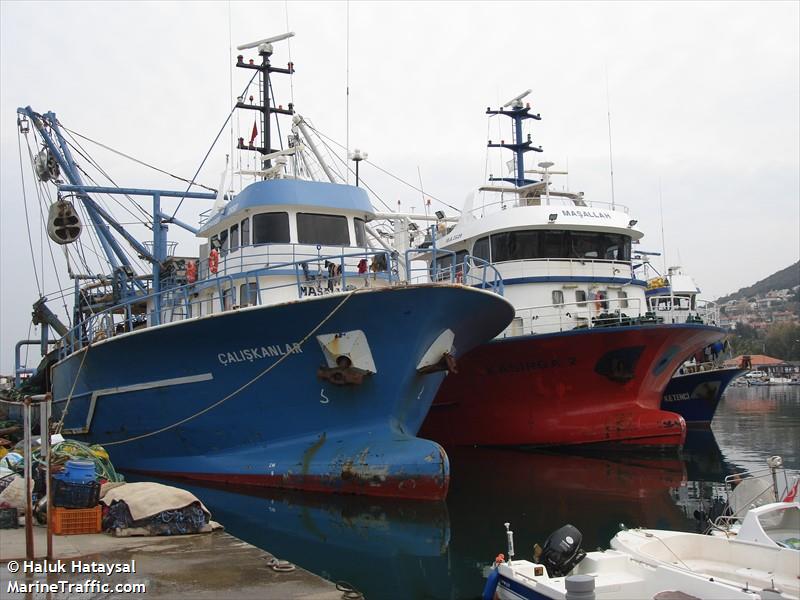 caliskanlar (Fishing Vessel) - IMO 8685698, MMSI 271062115, Call Sign TCA2348 under the flag of Turkey
