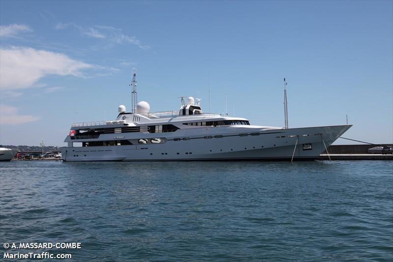 all seven (Yacht) - IMO 1000289, MMSI 319853000, Call Sign ZHBX7 under the flag of Cayman Islands