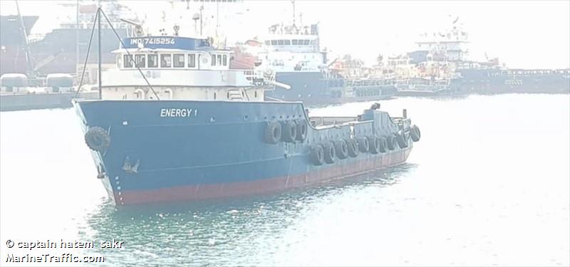 energy 1 (Offshore Tug/Supply Ship) - IMO 7415254, MMSI 471251000, Call Sign A6E2067 under the flag of United Arab Emirates (UAE)