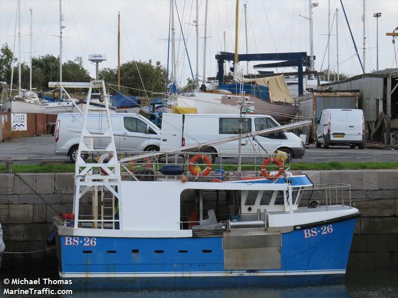 boy james (Fishing vessel) - IMO , MMSI 232025428, Call Sign MGMM7 under the flag of United Kingdom (UK)