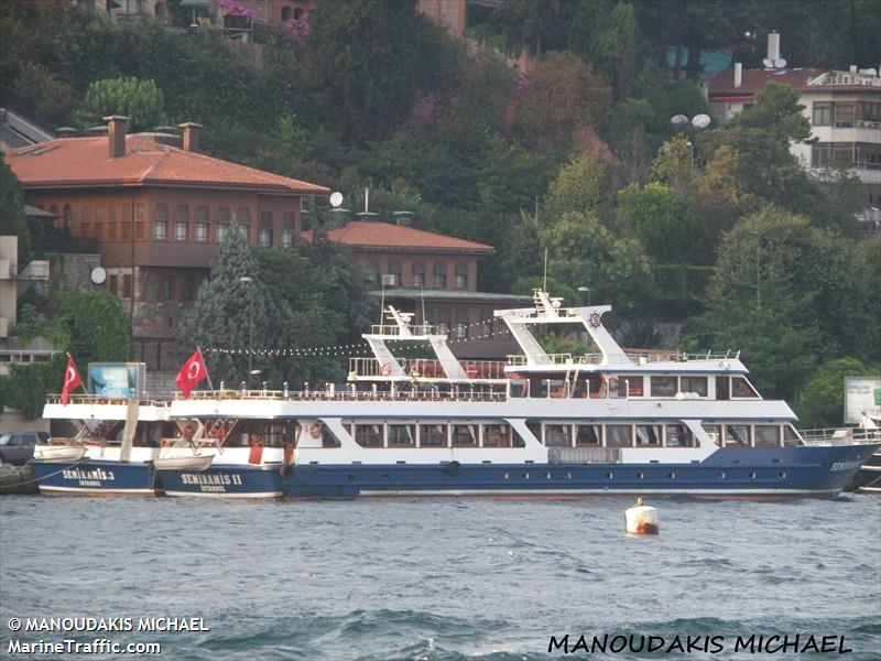 semiramis-ii (Pleasure craft) - IMO , MMSI 271010738, Call Sign TC9200 under the flag of Turkey