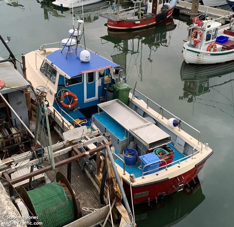 i-fish (Fishing vessel) - IMO , MMSI 232038017, Call Sign MJYJ3 under the flag of United Kingdom (UK)
