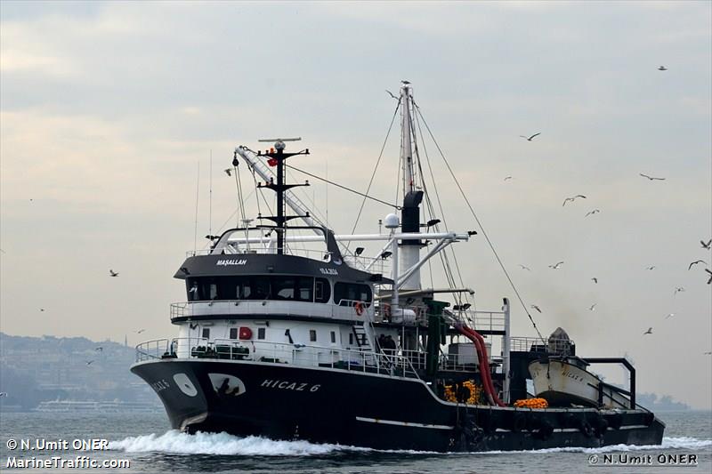 hicaz-6 (Fishing Vessel) - IMO 9686936, MMSI 271073063, Call Sign TCNN5 under the flag of Turkey