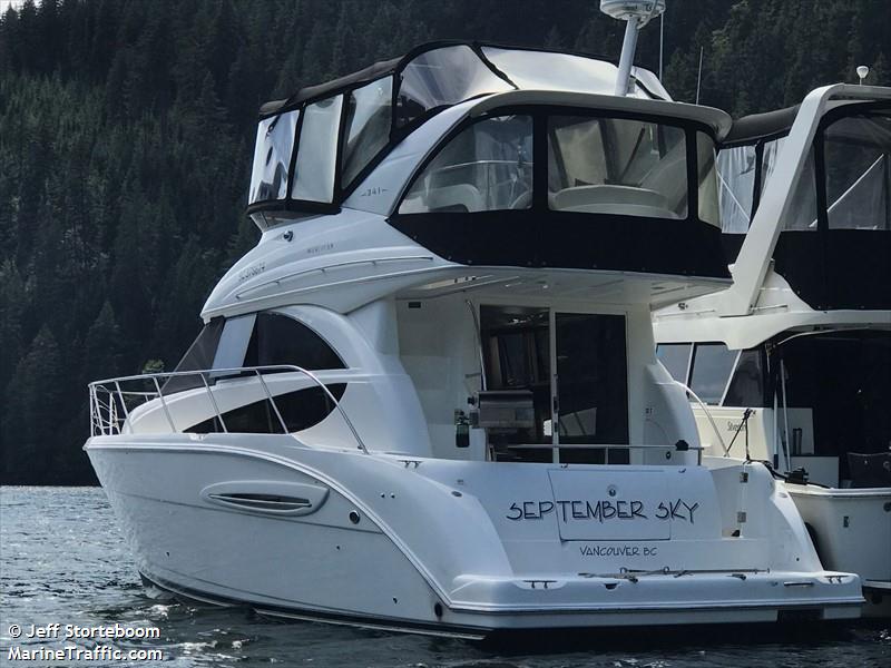 september sky (Pleasure craft) - IMO , MMSI 316038708 under the flag of Canada