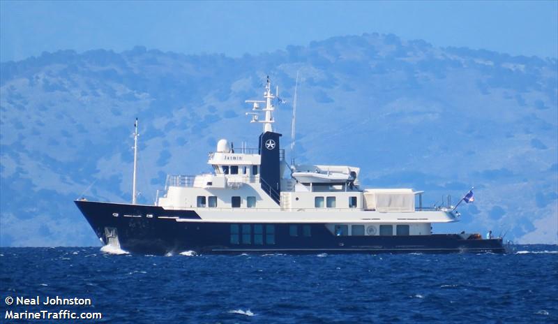 jasmin (Pleasure craft) - IMO , MMSI 538071300, Call Sign V7EZ9 under the flag of Marshall Islands