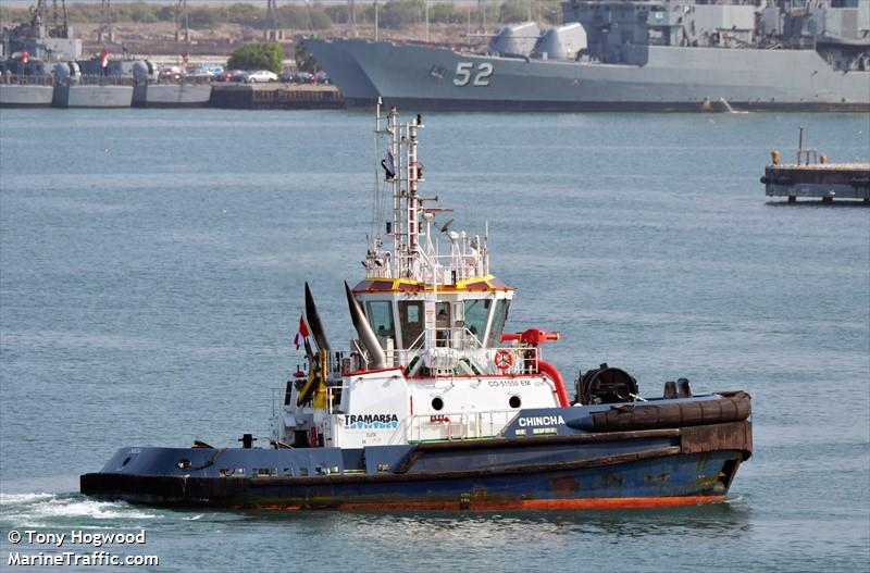 chincha (Tug) - IMO 9797668, MMSI 760001300, Call Sign OA3698 under the flag of Peru