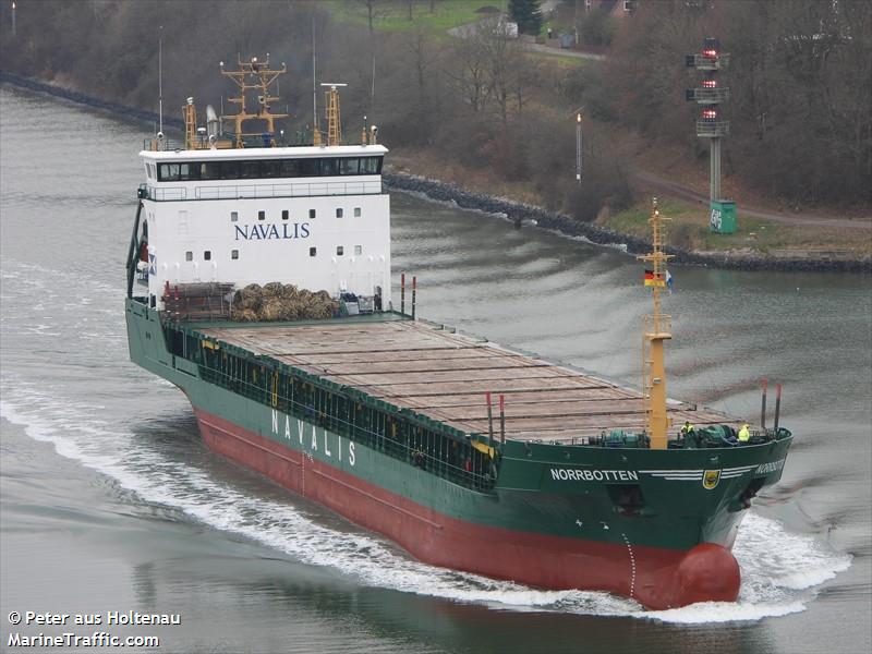 norrbotten (General Cargo Ship) - IMO 9191931, MMSI 255624000, Call Sign CQCK under the flag of Madeira