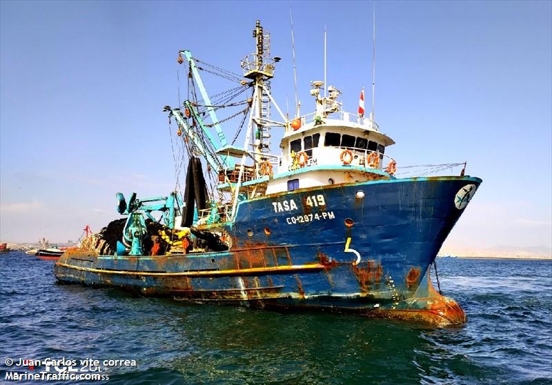 tasa 419 (Fishing Vessel) - IMO 9130016, MMSI 760000510 under the flag of Peru