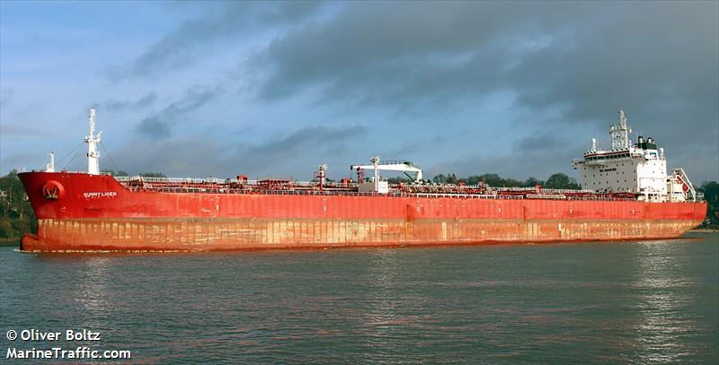 sunny liger (Oil Products Tanker) - IMO 9332626, MMSI 538009607, Call Sign V7A4949 under the flag of Marshall Islands