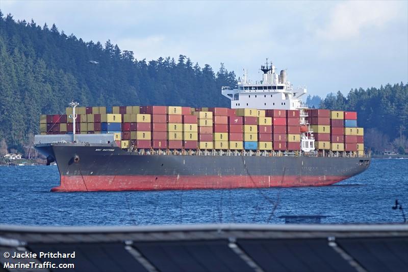 msc mattina (Container Ship) - IMO 9315915, MMSI 636020783, Call Sign 5LAR8 under the flag of Liberia