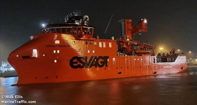 esvagt havelok (Offshore Support Vessel) - IMO 9878981, MMSI 219026496, Call Sign OYFR2 under the flag of Denmark