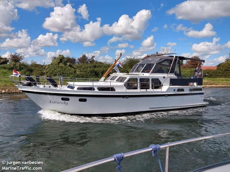 esthindy (Pleasure craft) - IMO , MMSI 244437990, Call Sign PI3460 under the flag of Netherlands