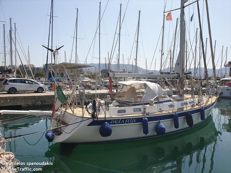 sy paula felix (Pleasure craft) - IMO , MMSI 247061340, Call Sign IQ9028 under the flag of Italy