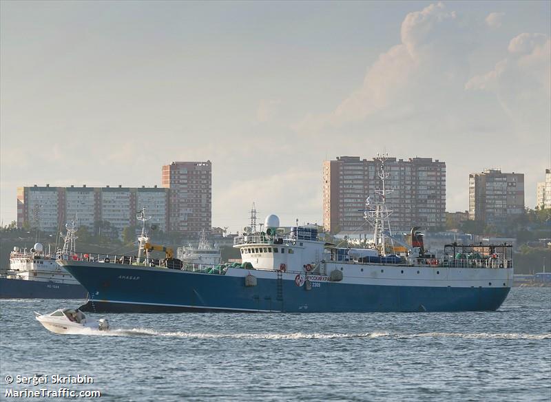 anabar (Fishing Vessel) - IMO 8977546, MMSI 273297860, Call Sign UDAN under the flag of Russia
