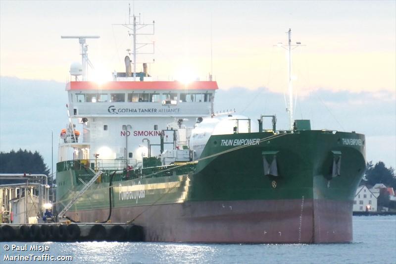 thun empower (Chemical/Oil Products Tanker) - IMO 9817183, MMSI 245593000, Call Sign PDOP under the flag of Netherlands