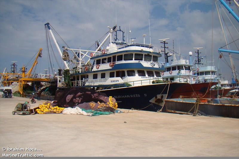 burhan reis-5 (Fishing Vessel) - IMO , MMSI 271062032, Call Sign TCA2373 under the flag of Turkey