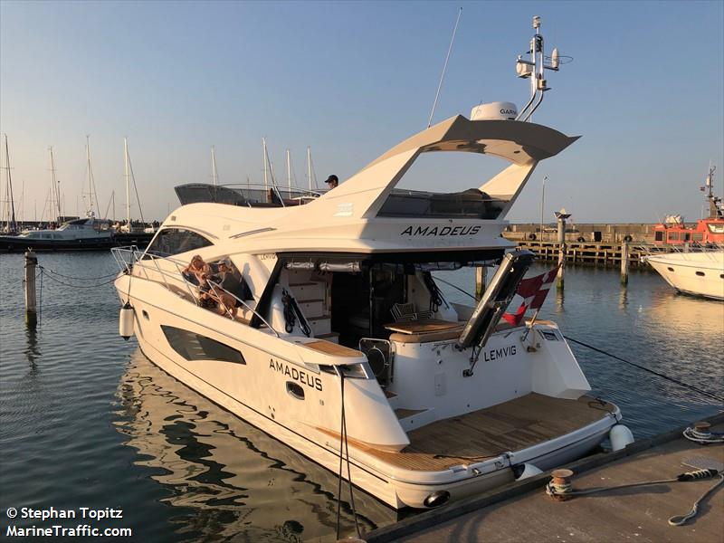 amadeus lemvig (Pleasure craft) - IMO , MMSI 219022476, Call Sign XPE8720 under the flag of Denmark