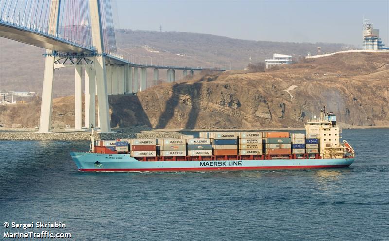 maersk avon (Container Ship) - IMO 9164275, MMSI 477958900, Call Sign VRDG7 under the flag of Hong Kong