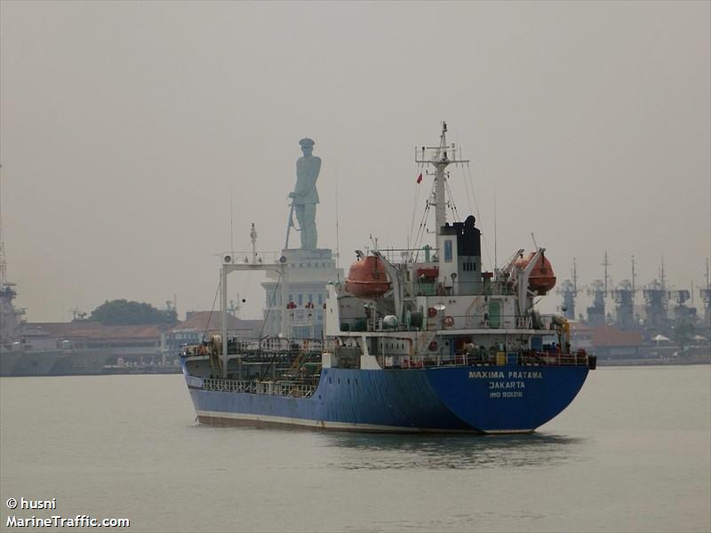 mt.maxima pratama (Chemical Tanker) - IMO 9012111, MMSI 525014013, Call Sign YHUV under the flag of Indonesia