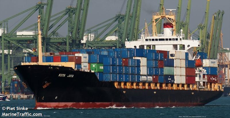 kota jaya (Container Ship) - IMO 9205677, MMSI 563137600, Call Sign 9V7333 under the flag of Singapore