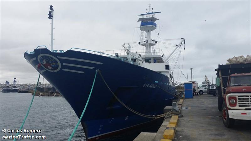 san andres (Fishing Vessel) - IMO 8909252, MMSI 735057565, Call Sign HC4154 under the flag of Ecuador