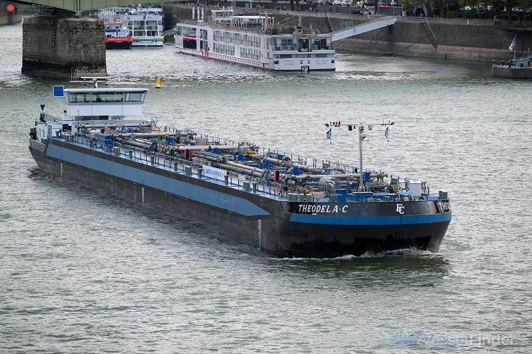 theodela c (Tanker) - IMO , MMSI 205420690, Call Sign OT4206 under the flag of Belgium
