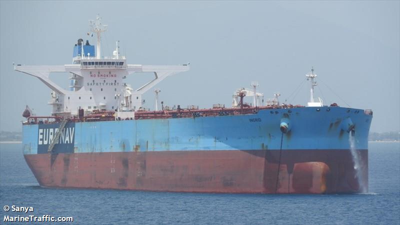 ingrid (Crude Oil Tanker) - IMO 9529956, MMSI 205670000, Call Sign ONHY under the flag of Belgium