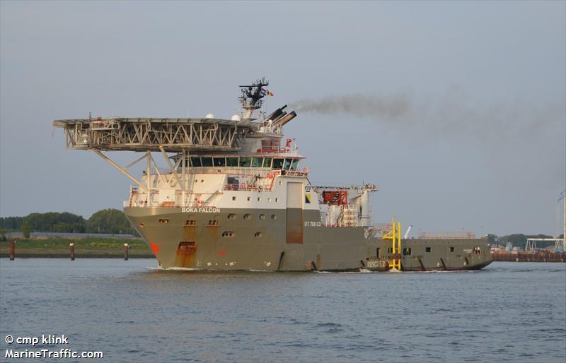 boka falcon (Offshore Tug/Supply Ship) - IMO 9448401, MMSI 205787000, Call Sign ORTD under the flag of Belgium