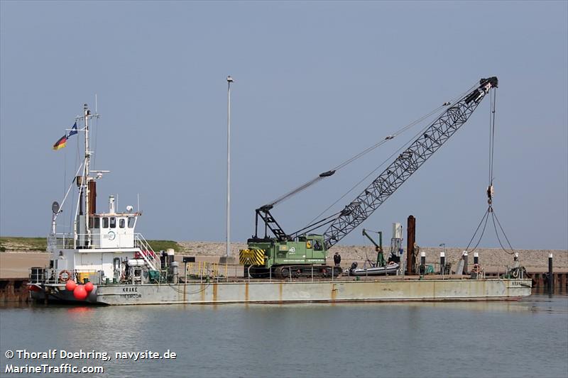 krake (Work/Repair Vessel) - IMO 8825418, MMSI 211217610, Call Sign DCCE under the flag of Germany