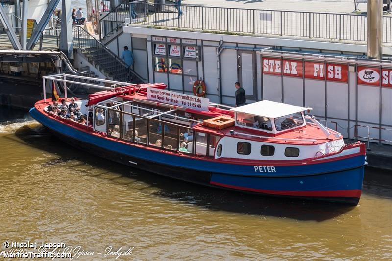 peter (Passenger ship) - IMO , MMSI 211314300, Call Sign DG6791 under the flag of Germany