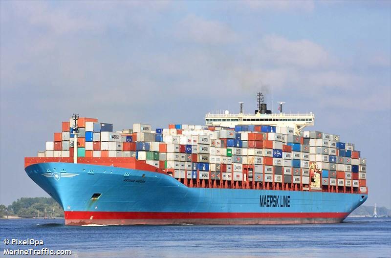 arthur maersk (Container Ship) - IMO 9260445, MMSI 220221000, Call Sign OXJH2 under the flag of Denmark