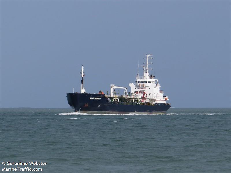 whitchampion (Oil Products Tanker) - IMO 9252280, MMSI 235009956, Call Sign VQPX7 under the flag of United Kingdom (UK)
