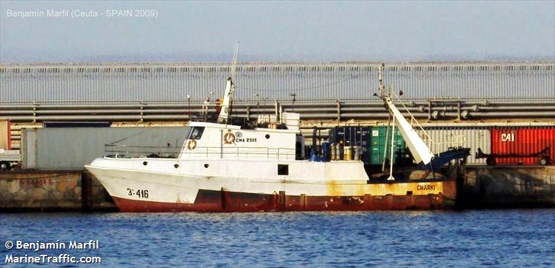 charki (Fishing vessel) - IMO , MMSI 242908000, Call Sign CNA2902 under the flag of Morocco