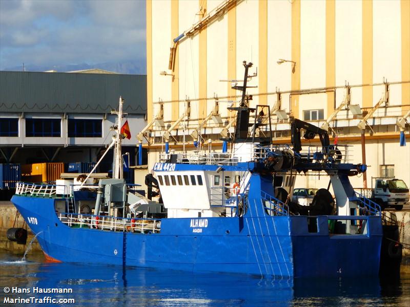 al hamd (Fishing Vessel) - IMO 7528984, MMSI 242974000, Call Sign CNA4420 under the flag of Morocco