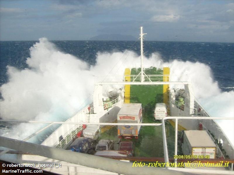 bridge (Passenger/Ro-Ro Cargo Ship) - IMO 7817830, MMSI 247054100, Call Sign ITDZ under the flag of Italy