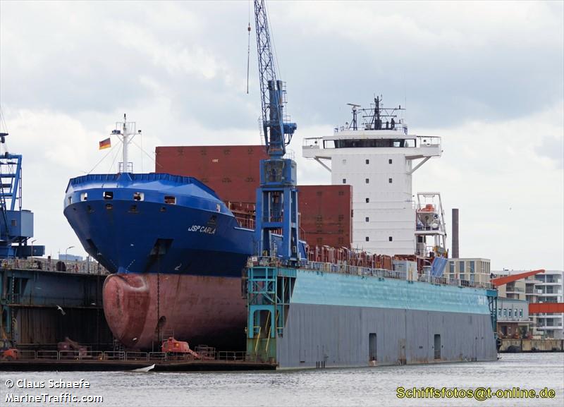 jsp carla (Container Ship) - IMO 9319868, MMSI 255805984, Call Sign CQIK4 under the flag of Madeira