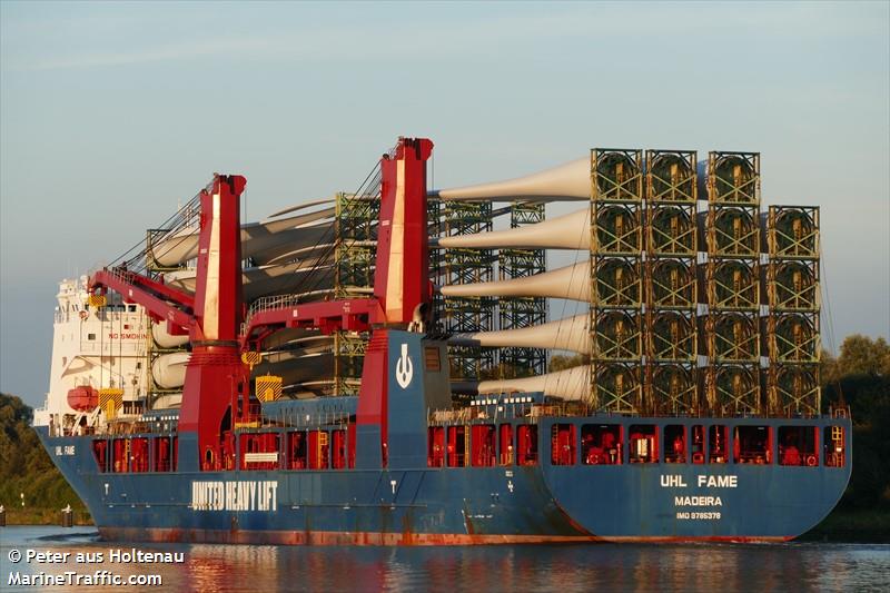 uhl fame (Heavy Load Carrier) - IMO 9785378, MMSI 255806176, Call Sign CQAH6 under the flag of Madeira