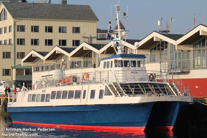 alba (Passenger Ship) - IMO 7514476, MMSI 257332500, Call Sign LANE under the flag of Norway