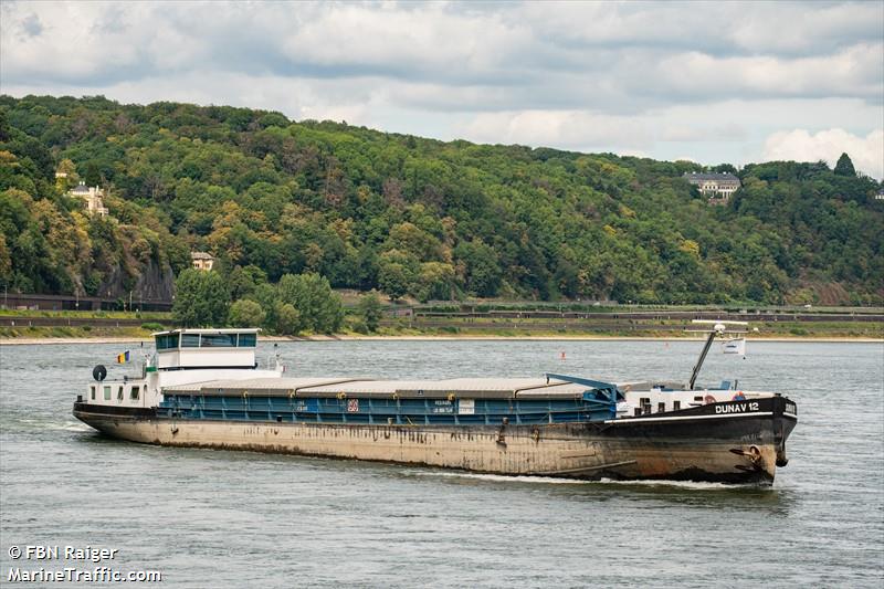 dunav 12 (Cargo ship) - IMO , MMSI 264163372, Call Sign YP3372 under the flag of Romania