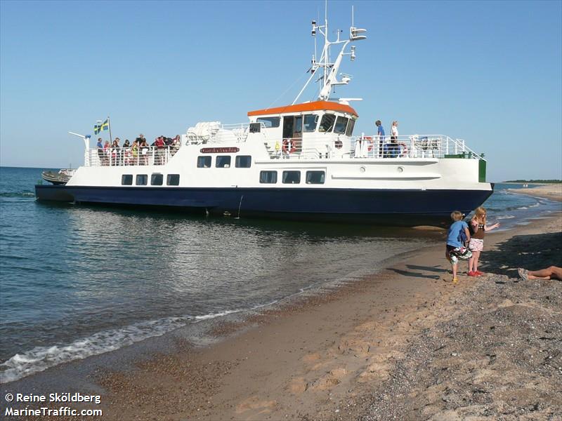 ms gotska sandon (Passenger Ship) - IMO 8028462, MMSI 265518280, Call Sign SMXK under the flag of Sweden