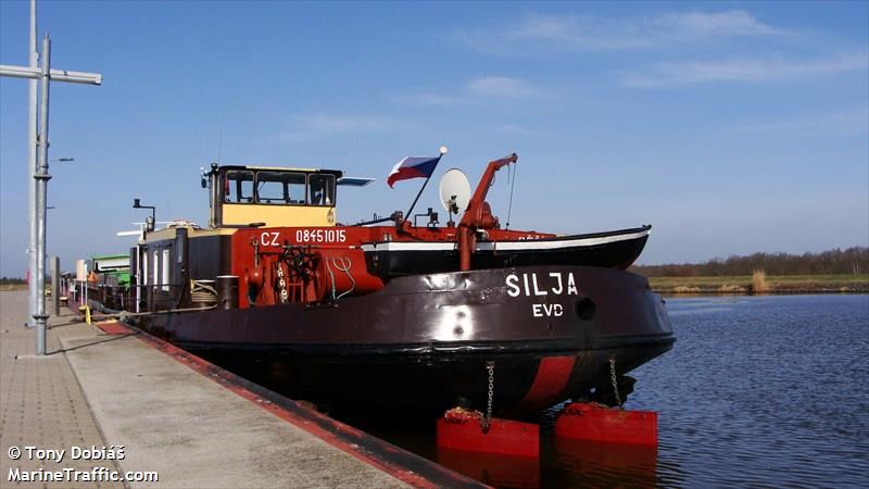 silja (Cargo ship) - IMO , MMSI 270256000, Call Sign OL6465 under the flag of Czech Rep