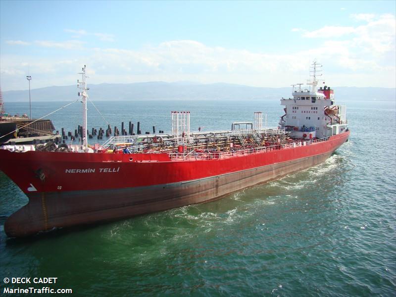 nermin telli (Chemical/Oil Products Tanker) - IMO 8317992, MMSI 271002456, Call Sign TCOO5 under the flag of Turkey
