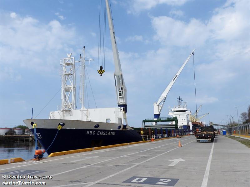 bbc emsland (General Cargo Ship) - IMO 9511648, MMSI 305561000, Call Sign V2QD7 under the flag of Antigua & Barbuda